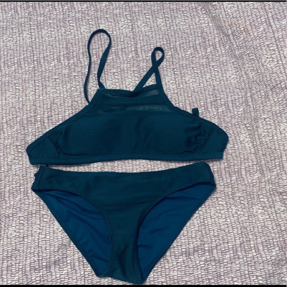 Teal Target Bikini